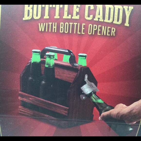 Wooden bottle caddy. New - Picture 4 of 7